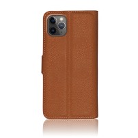 Etui portefeuille Zanae marron pour iPhone 11 Pro
