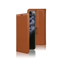 Etui portefeuille Zanae marron pour iPhone 11 Pro