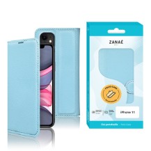 Etui portefeuille bleu clair pour iPhone 11