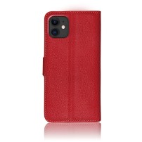 Étui portefeuille Zanae rouge pour iPhone 11