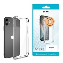 Coque en silicone transparente pour iPhone 11 avec coins renforcés
