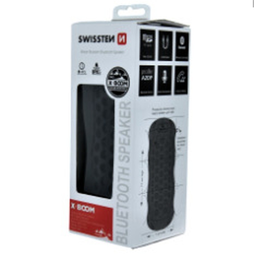Enceinte Bluetooth X-BOOM 10W Swissten en noir
