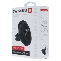 Support magnétique noir pour voiture sur ventilation