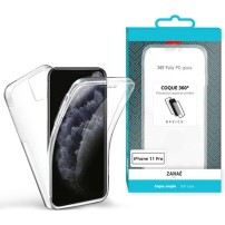 Coque 360 transparente pour iPhone 11 Pro offrant une protection complète
