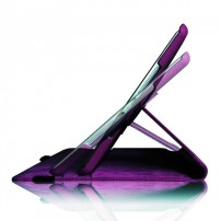 Étui Rotatif Violet pour iPad 10.2 en position debout