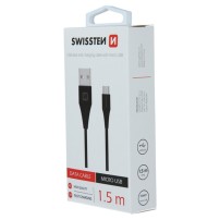 Câble USB/Micro USB Swissten 1.5m Noir