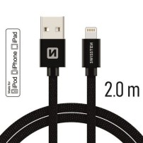Câble USB/Lightning MFI 2m Noir