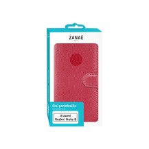 Etui Portefeuille Zanae rouge pour Xiaomi Redmi Note 8