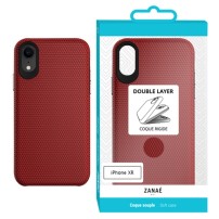 Coque Double Layer rouge pour iPhone XR