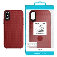 Coque Double Layer rouge pour iPhone XS Max