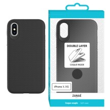 Coque Double Layer noire pour iPhone X/XS