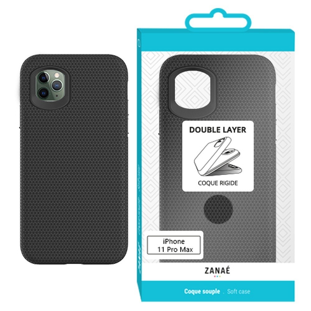 Coque Double Layer noir pour iPhone 11 Pro Max