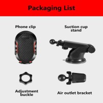 Support voiture 2 en 1 fixé sur un pare-brise