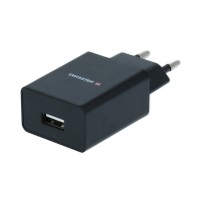 Chargeur USB noir avec câble micro USB