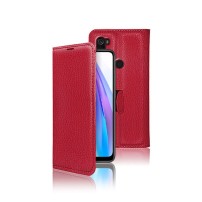 Étui portefeuille rouge pour Xiaomi Redmi Note 8T