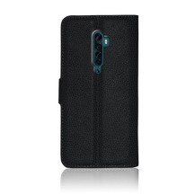 Etui Portefeuille Zanae Noir pour Oppo Reno2
