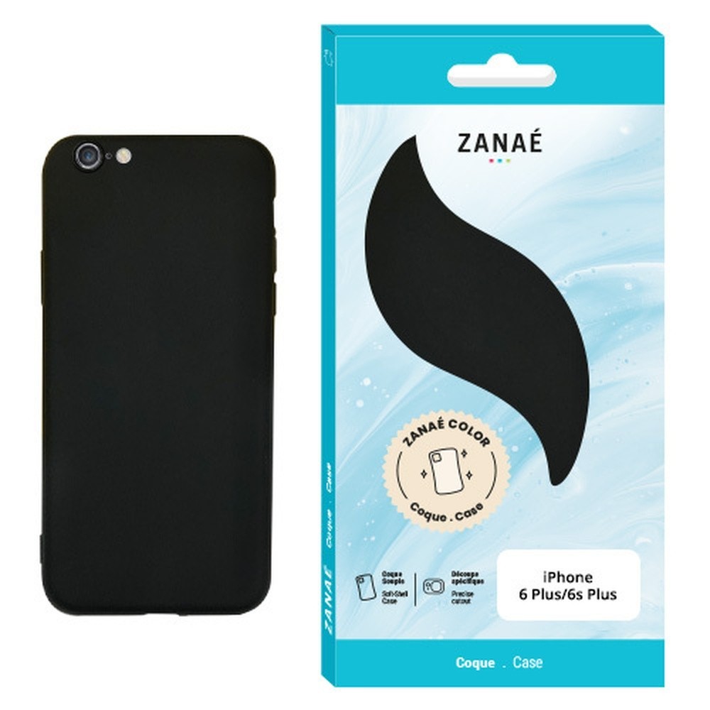 Coque Zanae Color noire pour iPhone 6 Plus et 6s Plus