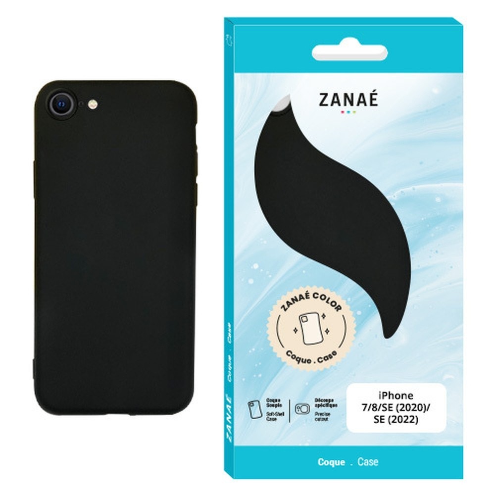 Coque Zanae Color en noir pour iPhone 7