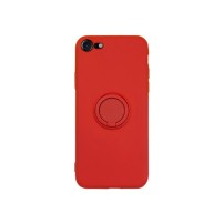Coque Zanae Color Magnet Ring Rouge sur iPhone