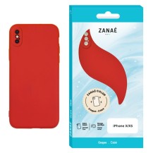 Coque rouge Zanae pour iPhone X et XS