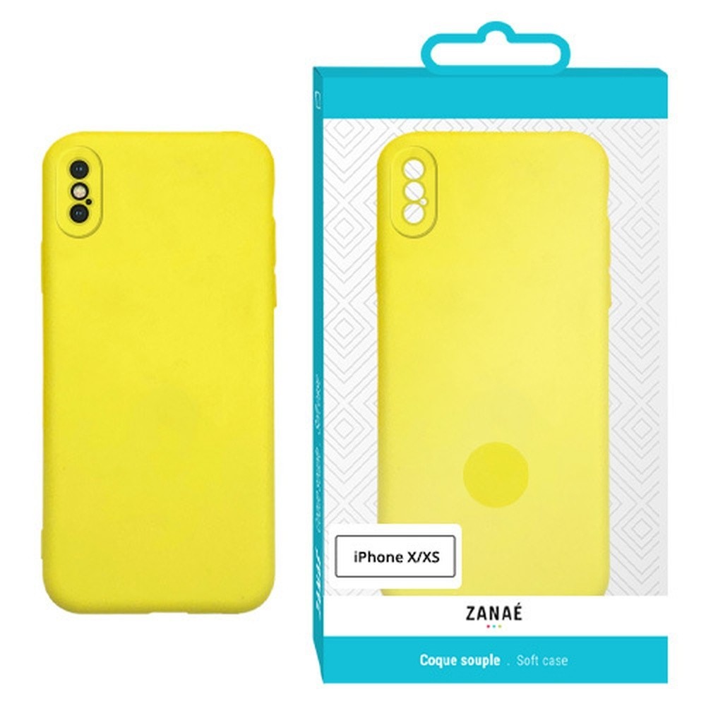 Coque Zanae Color Jaune pour iPhone X et XS