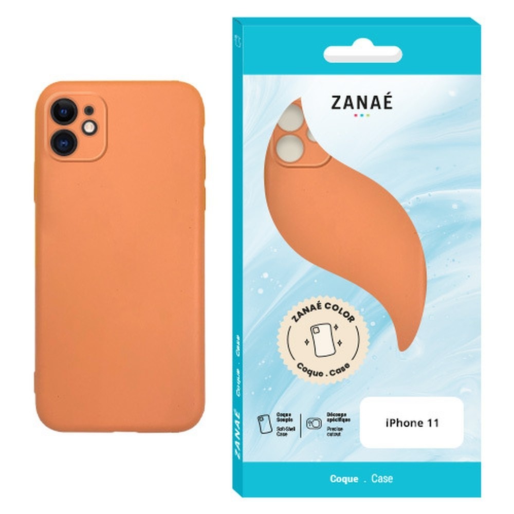 Coque Zanae Color orange pour iPhone 11