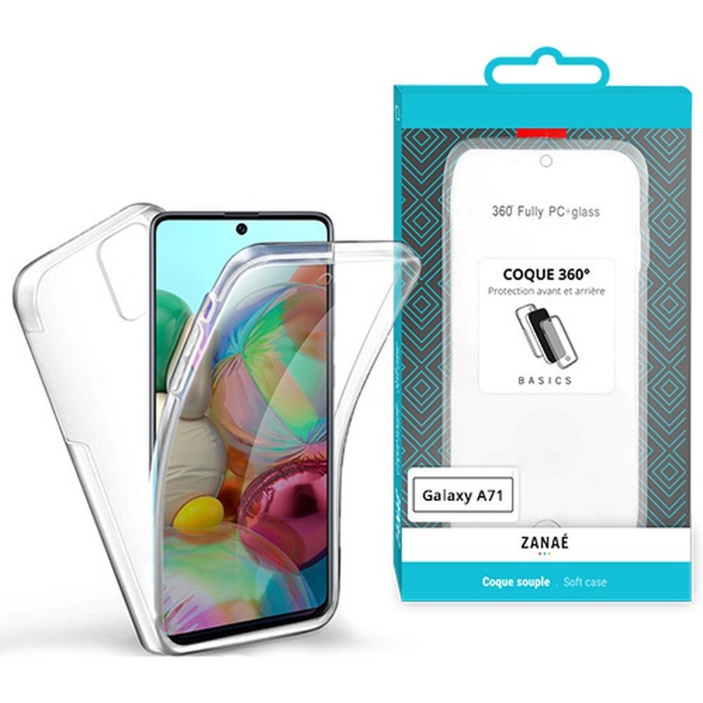 Coque 360 transparente pour Samsung Galaxy A71