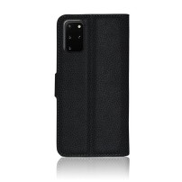 Étui portefeuille Zanae noir pour Samsung Galaxy S20 Plus