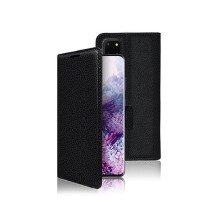 Étui portefeuille Zanae noir pour Samsung Galaxy S20 Plus