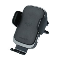 Support voiture Swissten noir avec charge sans fil