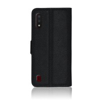 Etui Portefeuille Zanae pour Samsung Galaxy A01 en noir