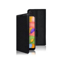 Etui Portefeuille Zanae pour Samsung Galaxy A01 en noir