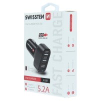 Chargeur allume cigare USB Swissten noir