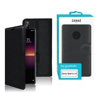 Etui portefeuille Zanae noir pour Sony Xperia L4