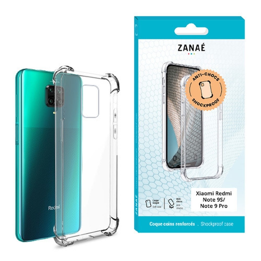 Coque silicone transparente pour Xiaomi Redmi Note 9S et Note 9 Pro