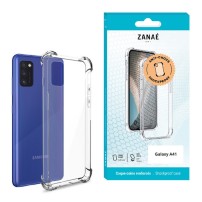 Coque en silicone transparente avec coins renforcés pour Samsung Galaxy A41