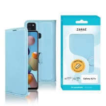 Étui Portefeuille Zanae pour Samsung Galaxy A21s Bleu clair