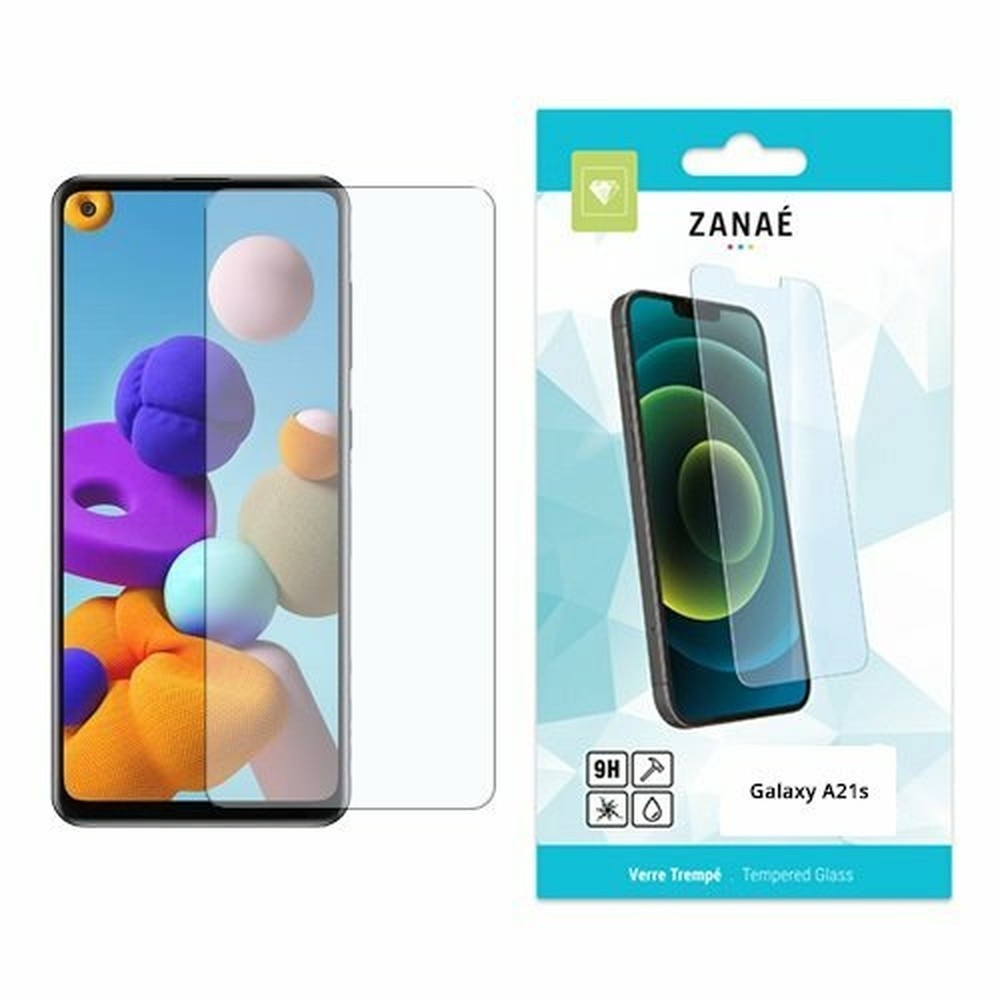 Verre trempé transparent pour Samsung Galaxy A21s