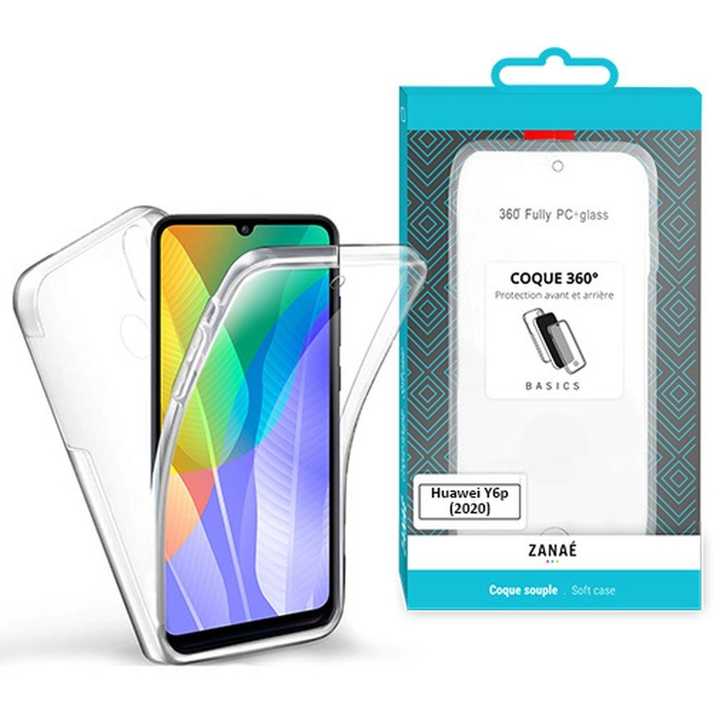 Coque 360 degrés transparente pour Huawei Y6p (2020)
