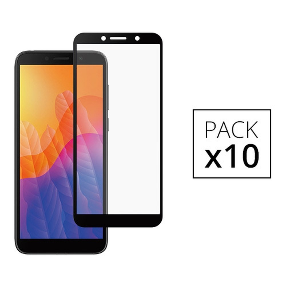 Pack de 10 verres trempés Full Cover Huawei Y5p 2020