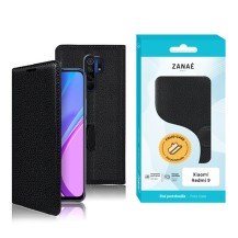 Etui Portefeuille Zanae pour Xiaomi Redmi 9 en noir