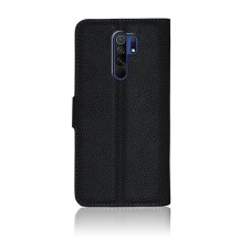 Etui Portefeuille Zanae pour Xiaomi Redmi 9 en noir
