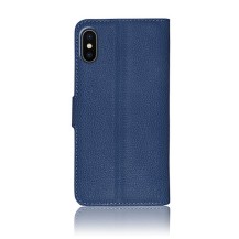 Étui Portefeuille Zanae pour iPhone X / XS couleur marine
