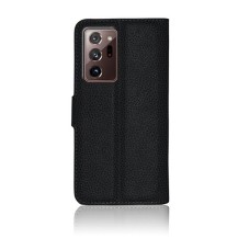 Étui portefeuille noir pour Galaxy Note 20 Ultra