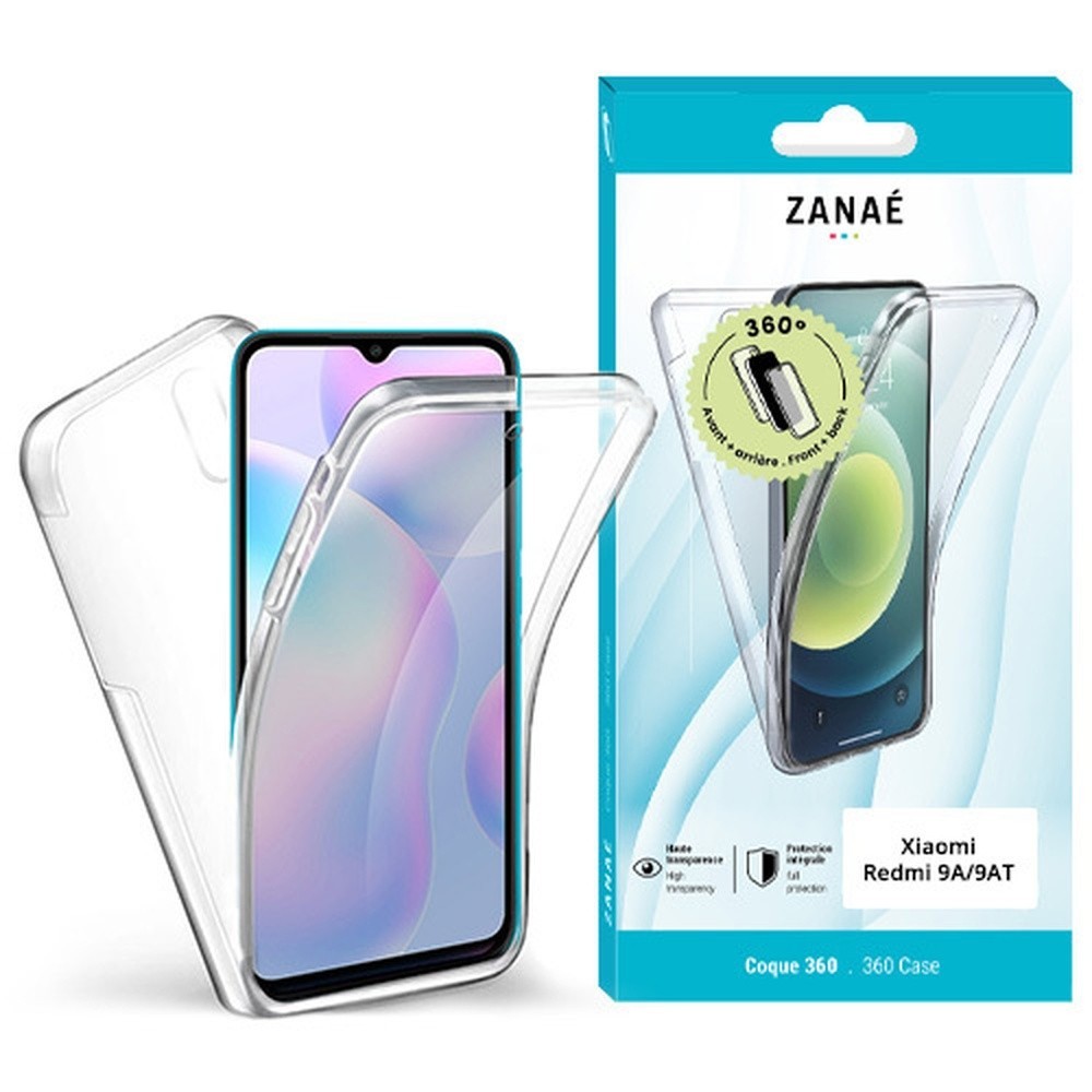 Coque 360 transparente pour Xiaomi Redmi 9A/9AT