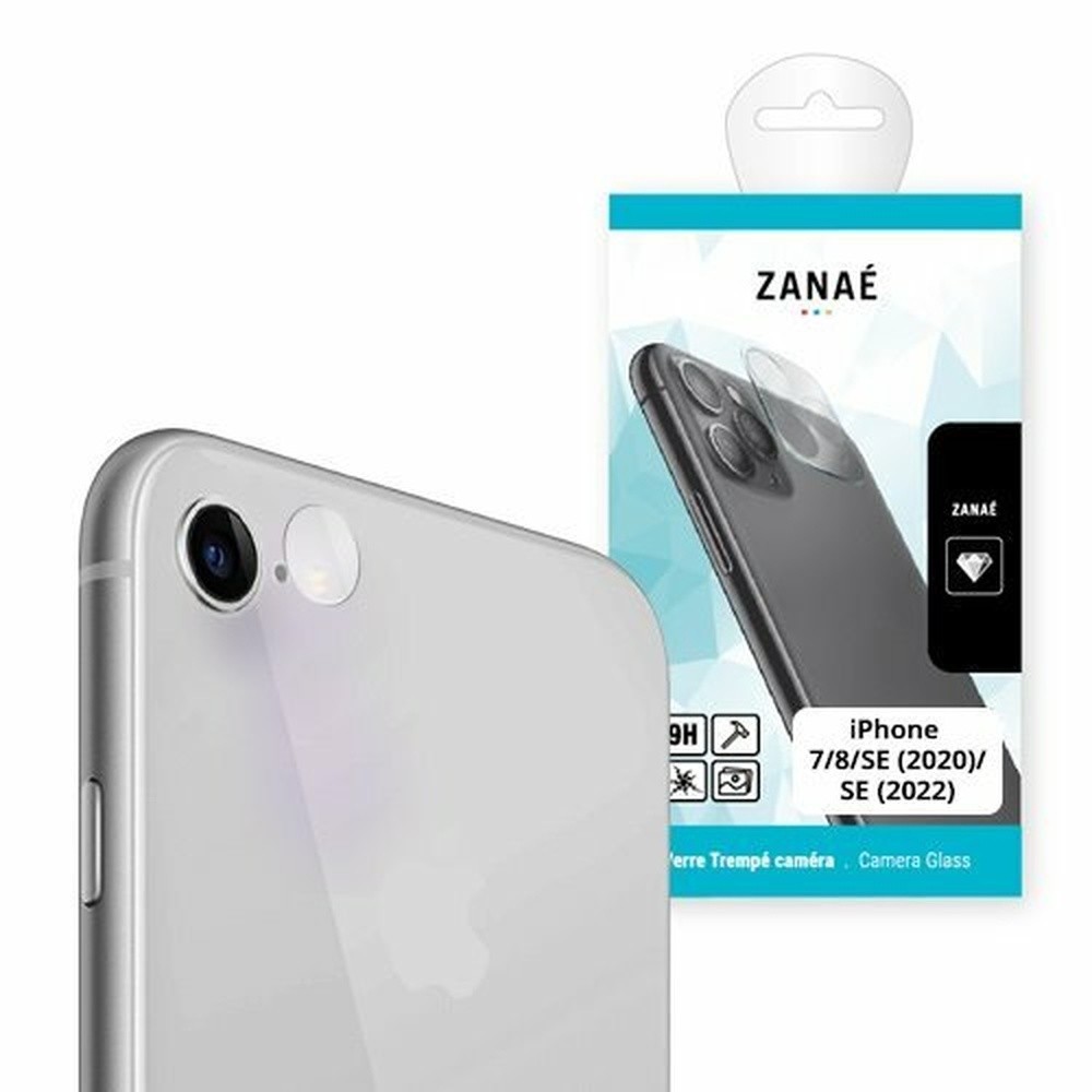 Verre trempé transparent pour caméra iPhone