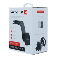 Support voiture magnétique Swissten position basse noir
