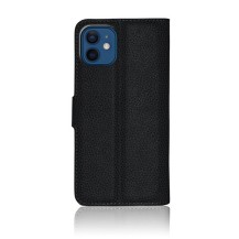 Etui Portefeuille Zanae Noir pour iPhone 12 Mini