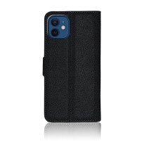 Etui Portefeuille Zanae Noir pour iPhone 12 Mini