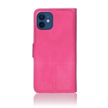Étui portefeuille Zanae couleur fushia pour iPhone 12 Mini